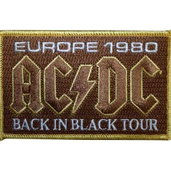 Hot AC/DC : Europe 1980 back in black tour - Kangasmerkki Kangasmerkit|Ac / Dc