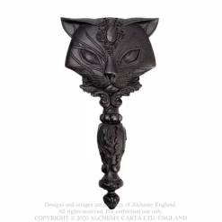 Alchemy Sacred Cat- Käsipeili, black Kissateema|Ystävälle