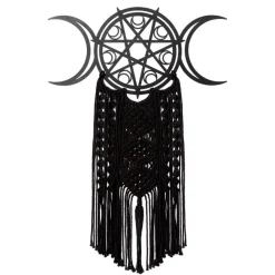 Online Alchemy Triple Moon - Makramee seinäkoriste Seinäkyltit & Taulut|Koriste-Esineet