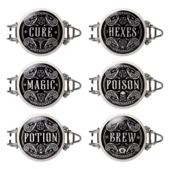 Alchemy Witch's Spice Rack - Maustepurkki setti 6kpl Koriste-Esineet|Hyllyt & Säilytys