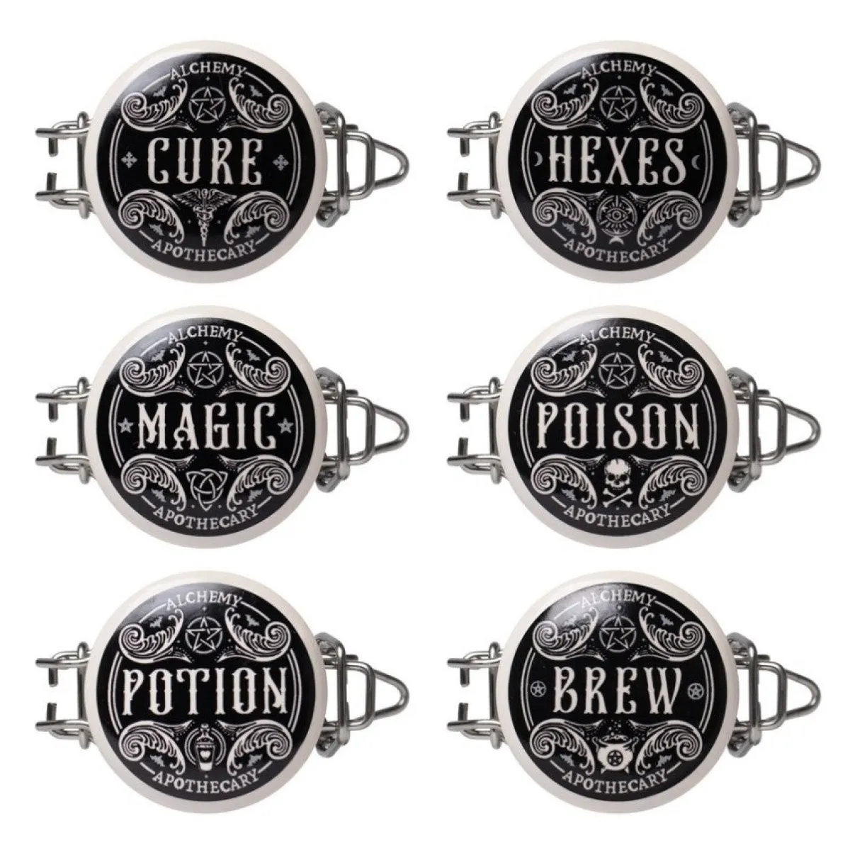 Alchemy Witch's Spice Rack - Maustepurkki setti 6kpl Koriste-Esineet|Hyllyt & Säilytys