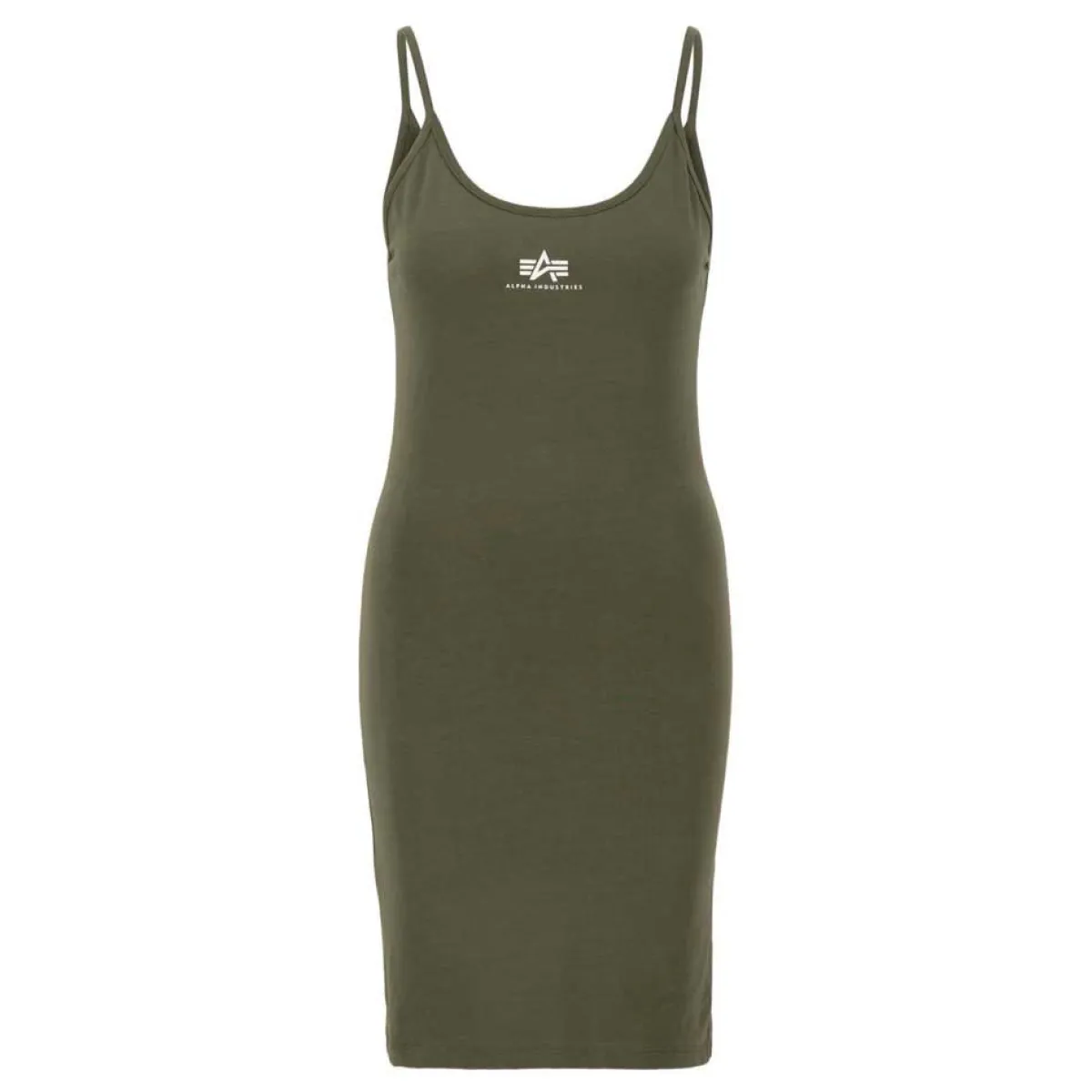 Discount Basic Dress Small Logo - Mekko, dark olive Mekot|Urban Wear Katukamaa