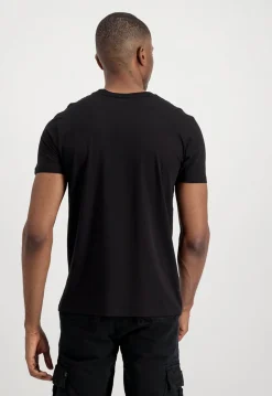 Online Basic Foil Print - T-Paita, musta-hopea Urban Wear Katukamaa|Sport