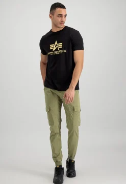 Best Basic Foil Print - T-Paita, musta-kulta Urban Wear Katukamaa|Sport