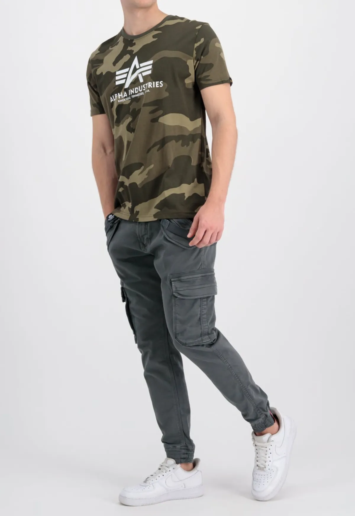 Sale Basic - T-Paita, olive camo T-Paidat|Urban Wear Katukamaa