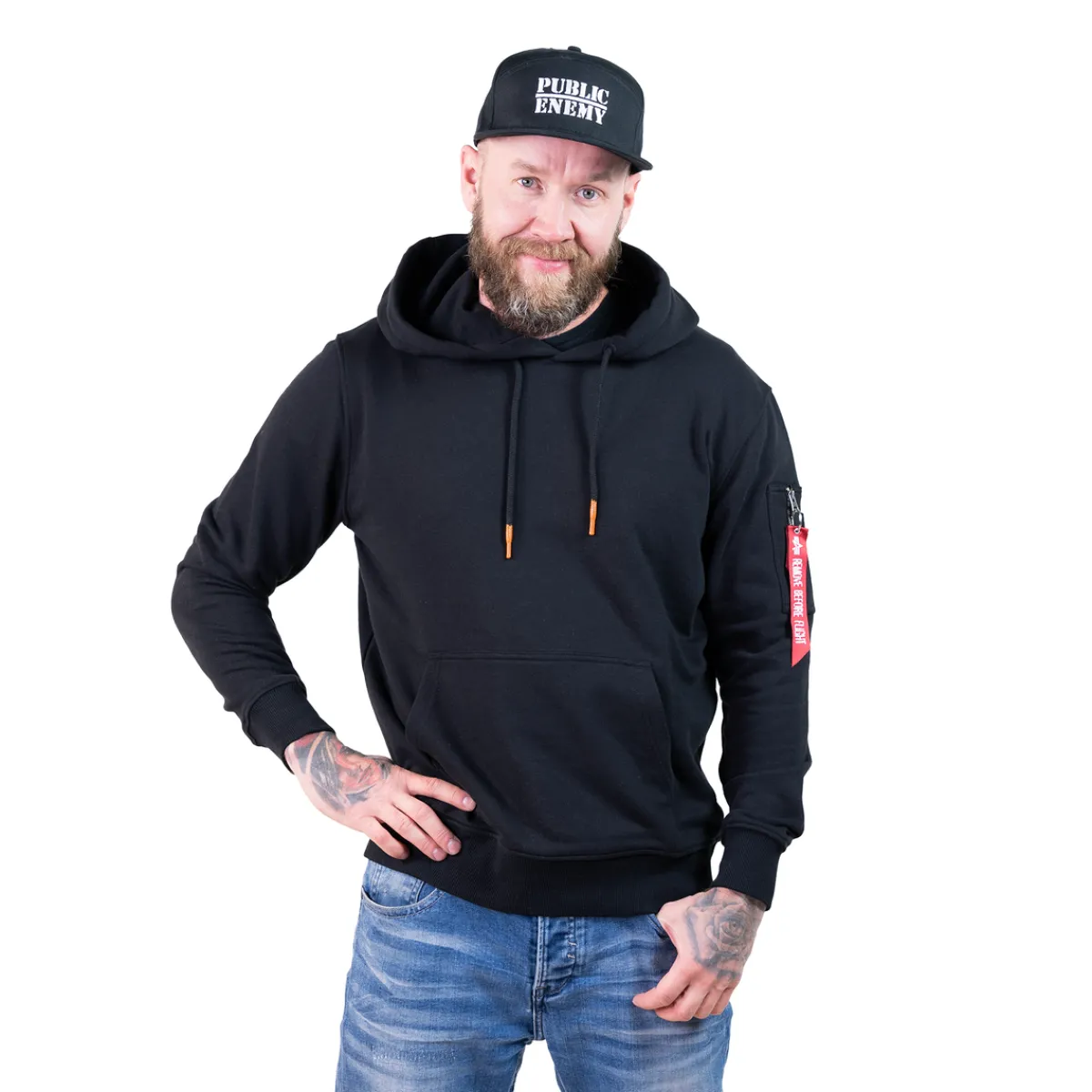 R Print - Huppari, musta Urban Wear Katukamaa|Sport