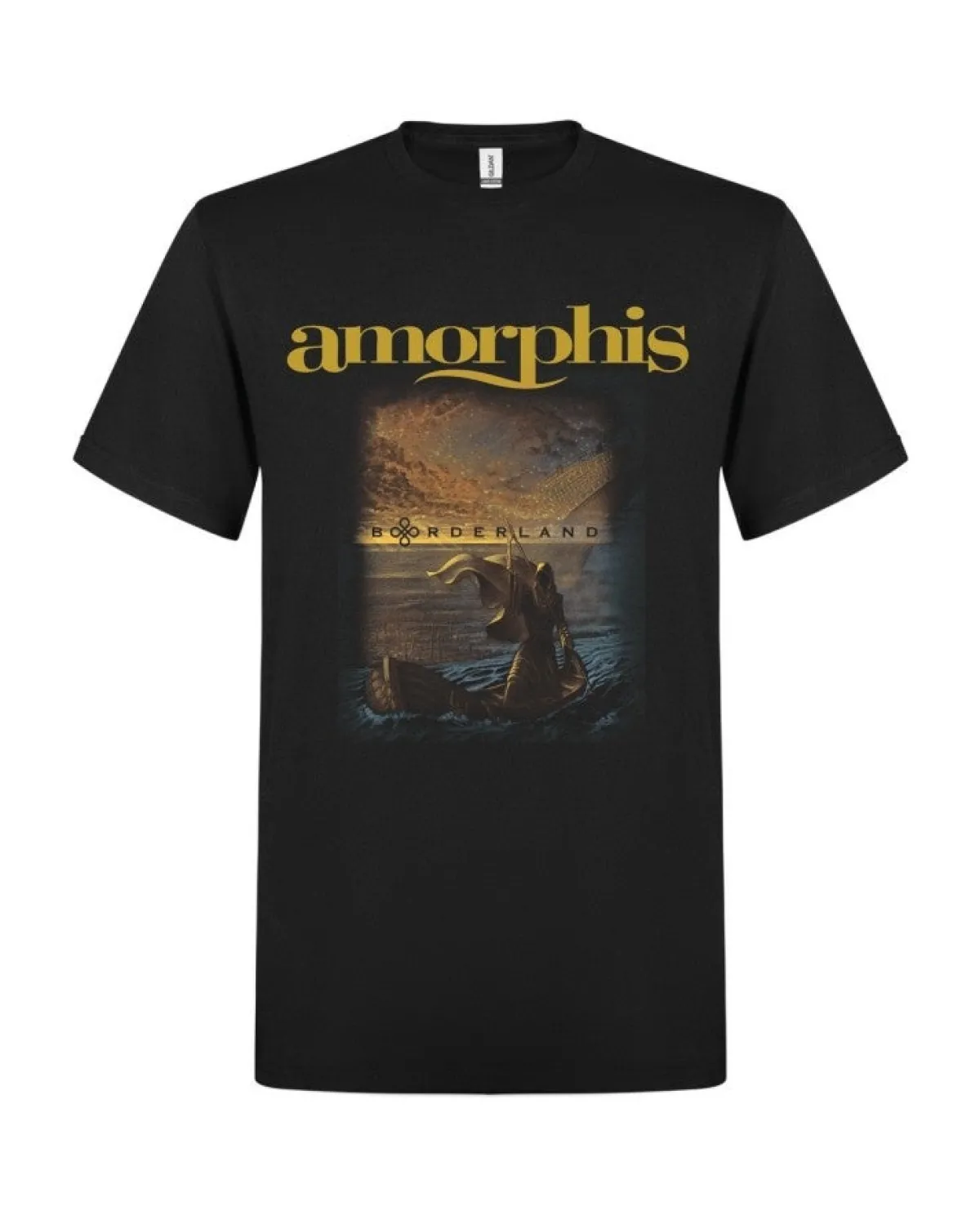 Sale Amorphis: Borderland Back - T-paita T-Paidat|Bändipaidat