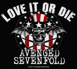 Online Avenged Sevenfold Love It Or Die - Kangasmerkki Avenged Sevenfold|Kangasmerkit