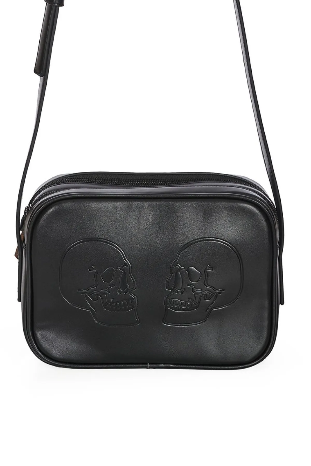 Sale Twin Skull - Crossbody laukku Goottikamaa|Käsilaukut Ja Olkalaukut