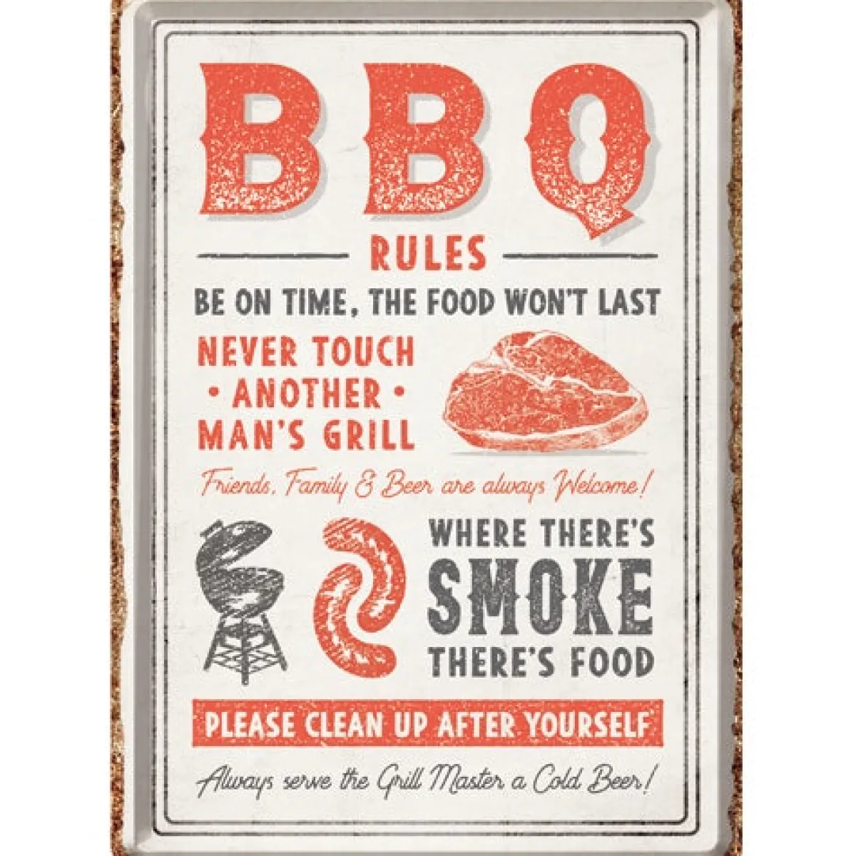 Sale BBQ Rules - Postikortti Seinäkyltit & Taulut|60-Vuotiaalle
