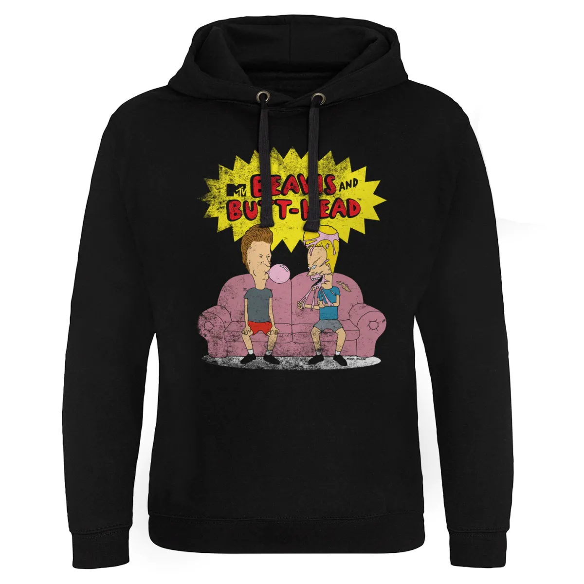 Hot Beavis and Butt-Head -huppari, musta Beavis And Butt-Head|Hupparit