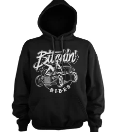 Outlet Bitchin' Rides Hot Rods Hot Girls - Huppari, musta Rockabilly|Hupparit