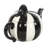 Sale Black and White Striped Pumpkin - Teekannu Goottikamaa|Teeastiat