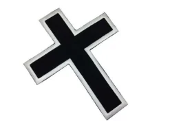 Clearance Black Cross - Brodeerattu kangasmerkki, selkä Goottikamaa|Selkämerkit