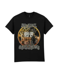 Best Black Sabbath: Black Sabbath Debut Cracked - T-paita Black Sabbath|T-Paidat