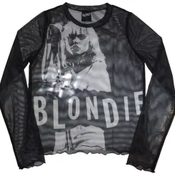 Online Blondie: Mic Stand - Verkkopaita Pitkähihaiset|Blondie