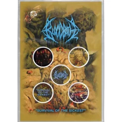 Online Bloodbath: Survival of the sickest - Pinssi setti 5kpl Pinssit Ja Rintanapit|Bloodbath