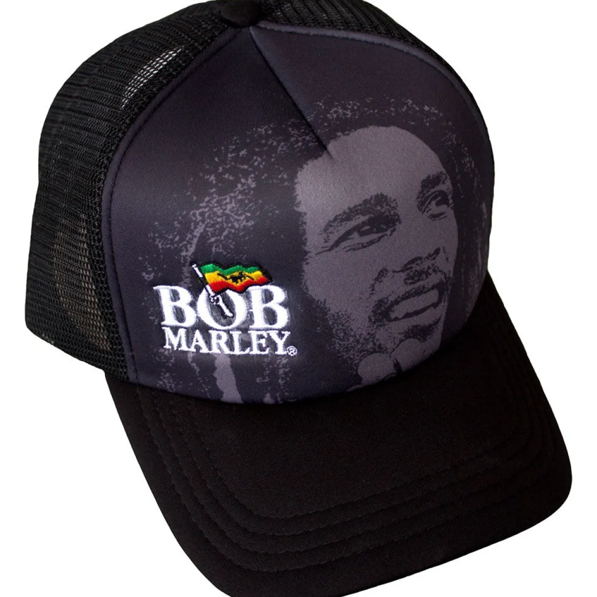 Online Bob Marley: Logo & Face - Mesh back Lippis Hippikamaa|Bob Marley
