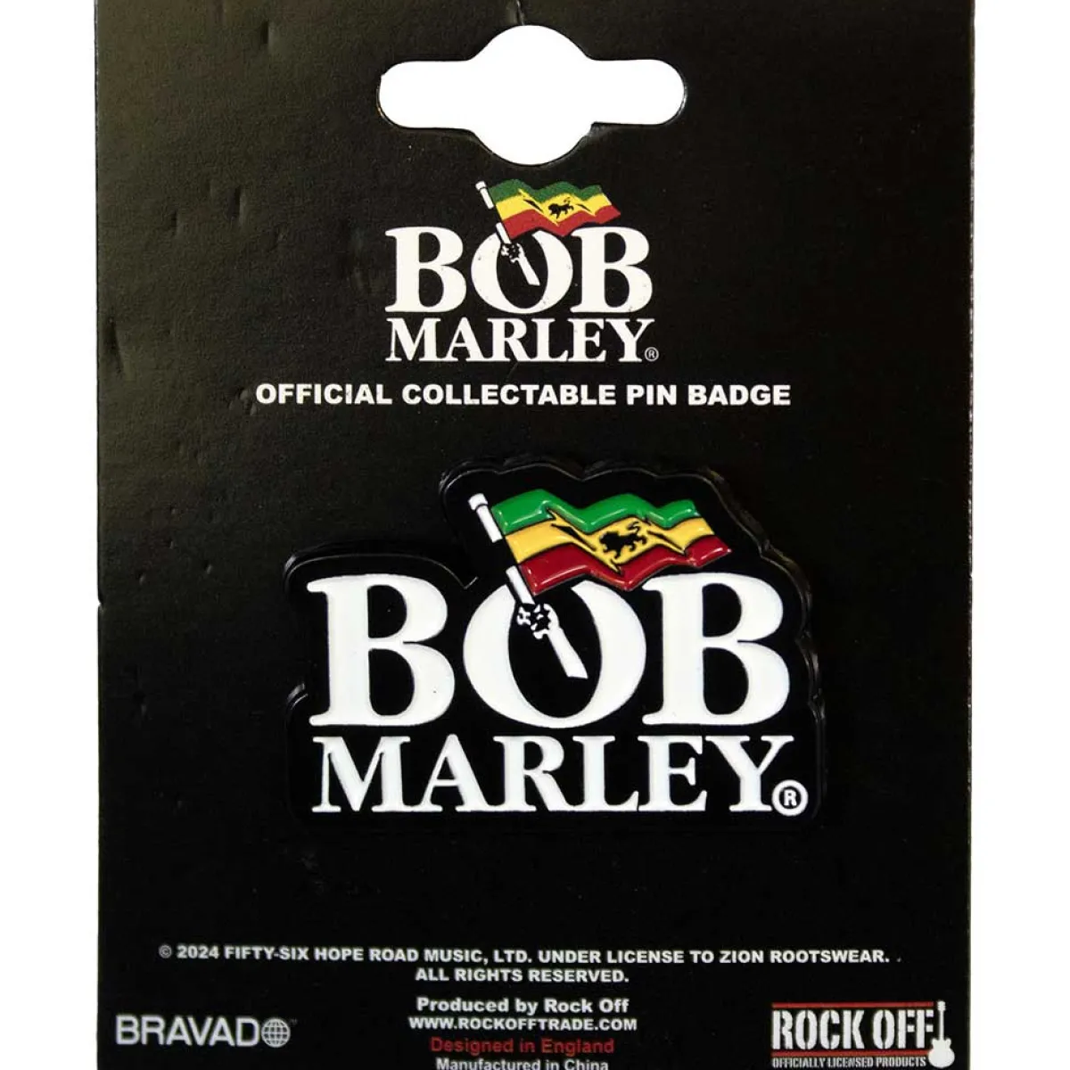 Hot Bob Marley Logo - Pinssi Hippikamaa|Pinssit Ja Rintanapit