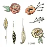 Best Boho kukat - Pieni siirtotatuointi Siirtotatuoinnit