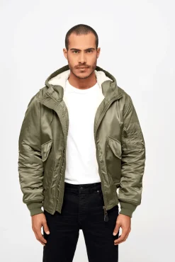 Clearance CWU Hooded Jacket - Talvitakki, oliivi Takit