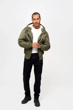 Clearance CWU Hooded Jacket - Talvitakki, oliivi Takit