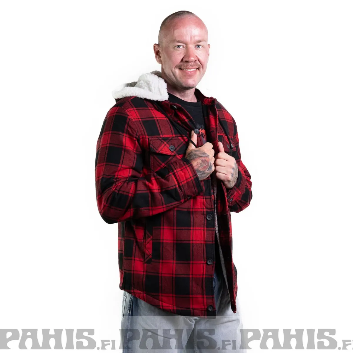 Discount Lumberjacket - Välikausitakki, puna-musta Urban Wear Katukamaa|Takit