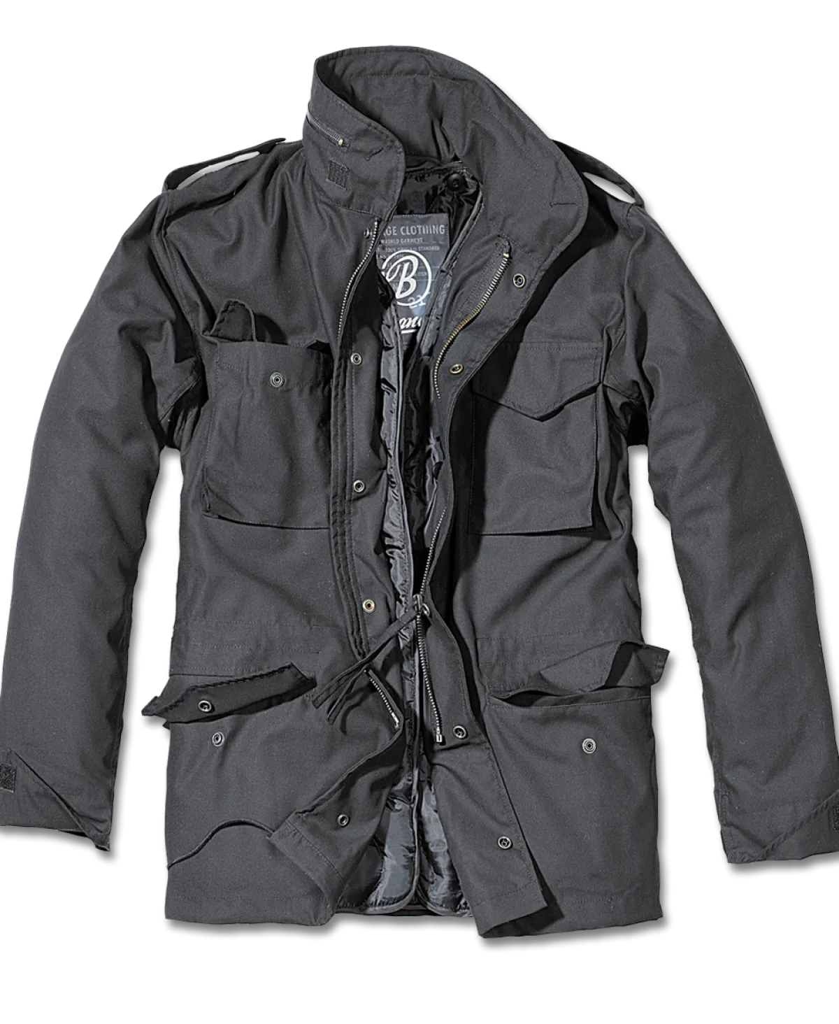 Discount M65 Army - Talvitakki irroitettavalla vuorella, musta Takit|Takit
