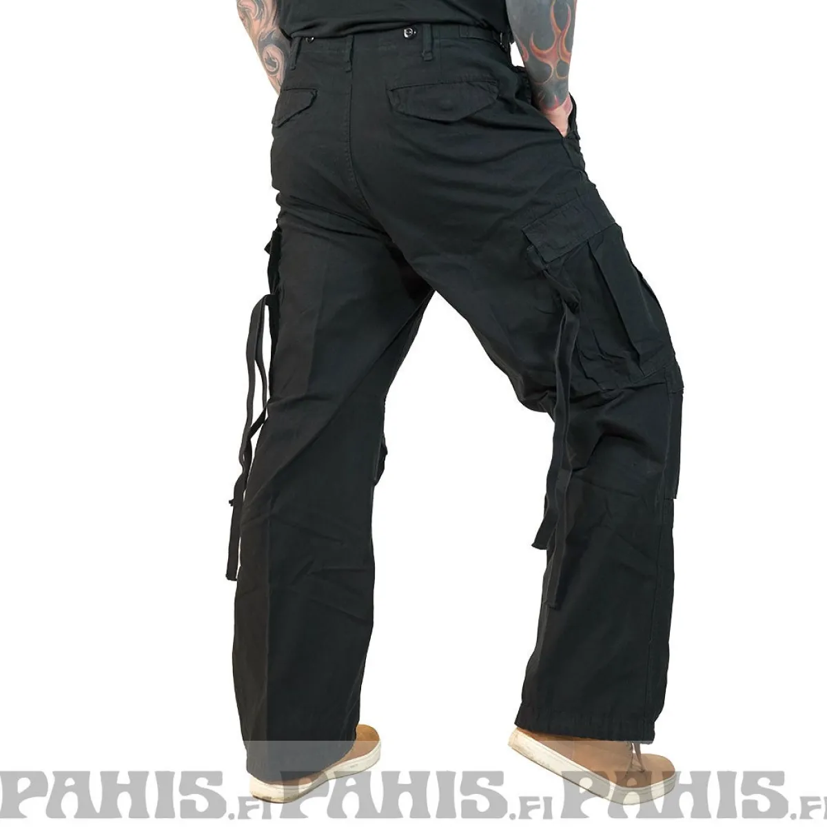 Online M65 Vintage reisitaskuhousut - Black Reisitaskuhousut|Housut