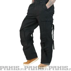 Online M65 Vintage reisitaskuhousut - Black Reisitaskuhousut|Housut
