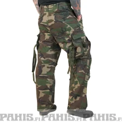 M65 Vintage reisitaskuhousut - Woodland Reisitaskuhousut|Camot