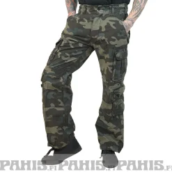 Clearance Pure Vintage Reisitaskuhousut - Darkcamo Housut|Bikerit