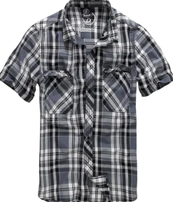 Best Roadstar 1/2 Sleeve - kauluspaita, anthracite checked Urban Wear Katukamaa|Kauluspaidat