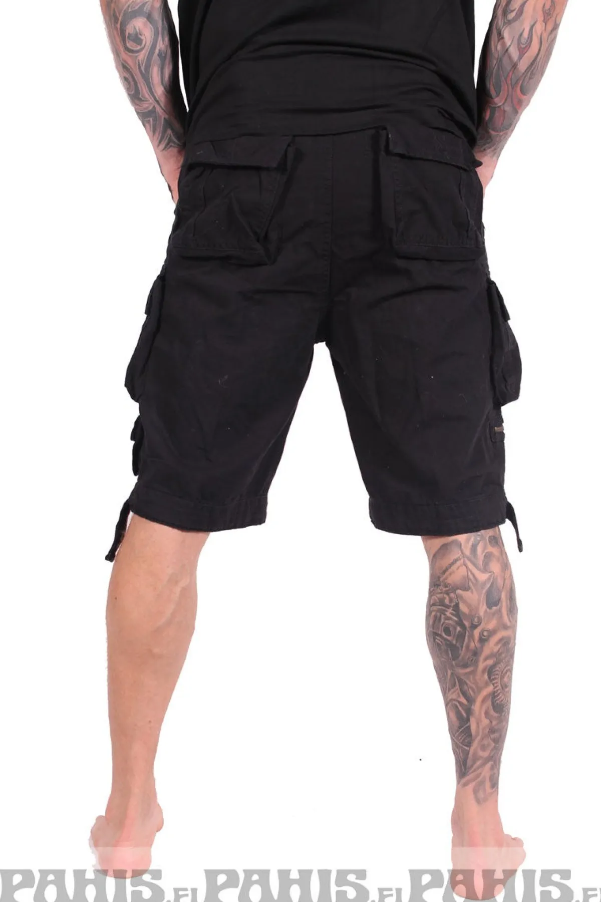 Hot Savage Vintage - Shortsit, musta Festarikamaa|Shortsit