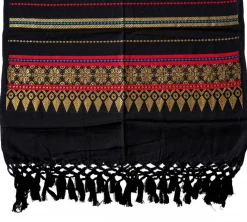 New Brodeerattu huivi, punainen-sininen-kulta Huivit|Urban Wear Katukamaa