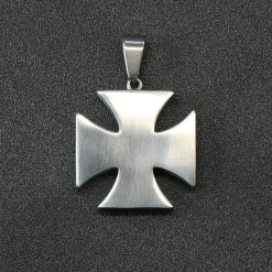 Sale Brushed Iron Cross - Riipus Bikerit|Kaulakorut