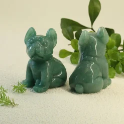 Outlet Bull dog – Vihreä aventuriini Koriste-Esineet|Kiviesineet