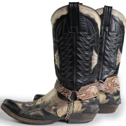 Online Bullet 69 Big white eagle, black - Bootsiremmit 2kpl Jalkinevarusteet|Kantri & Western