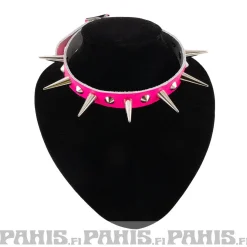 Bullet 69- Choker, Medium Cones Fluorescent Pink Chokerit|Pride