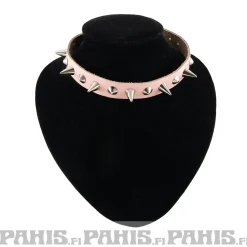 Outlet Bullet 69- Choker, Small Cones Baby Pink Chokerit|Punk!
