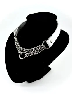 Discount Bullet 69Double Hanging Chain - Choker, White Chokerit|Punk!