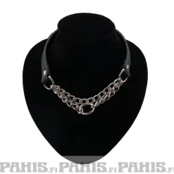 Online Bullet 69Double Hanging Chain - Choker, Black Chokerit|Pikkutuhmaa