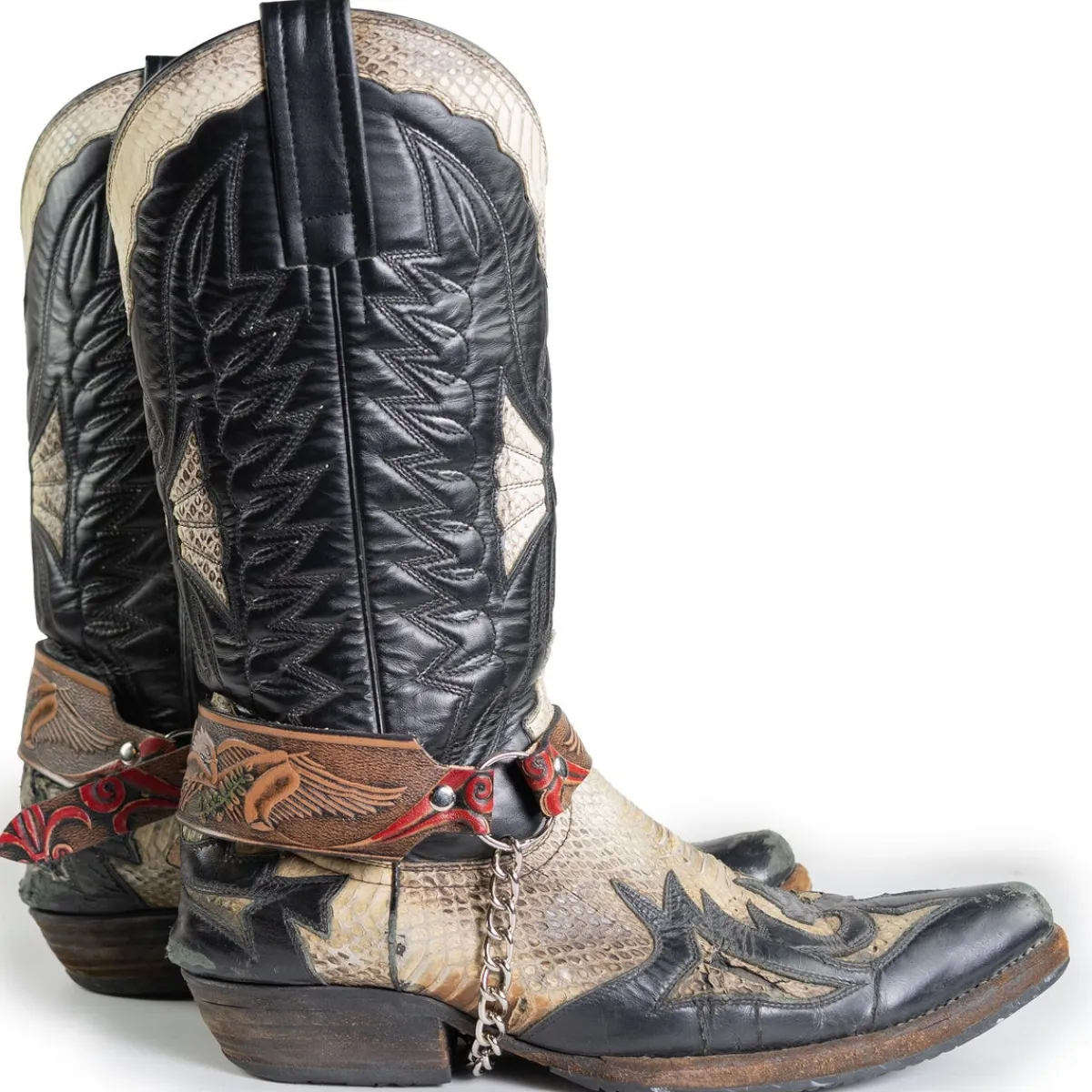 Clearance Bullet 69 Flying eagle/red flower - Bootsiremmit 2kpl Jalkinevarusteet|Kantri & Western
