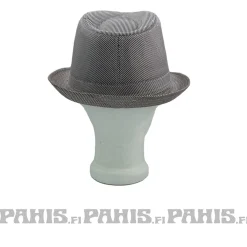 New - Kimaltava trilby hattu, pink/white Naamiaisasut|Lierihatut