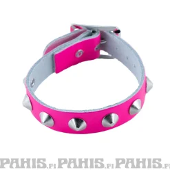 Clearance Bullet 69- Niittiranneke, 1 row conical, Fluorescent Pink Pride|Nahka- Ja Niittirannekkeet
