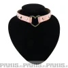 Discount Bullet 69Row Conical with Heart - Choker, Baby Pink Chokerit|Pastelligootti