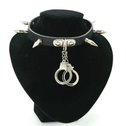 Sale Bullet 69 1row medium spike and handcuff - Choker Goottikamaa|Pikkutuhmaa