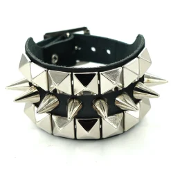 Discount 2row small pyramid and 1row small cone spike - Niittiranneke Goottikamaa|Nahka- Ja Niittirannekkeet