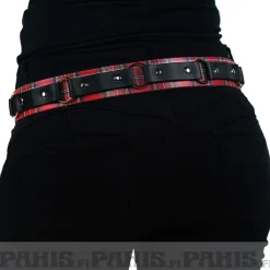 Online small rings tartan - Nahkavyö Vyöt & Niittivyöt|Punk!