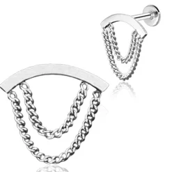 Outlet Chain arch - Lävistyskoru, labret Goottikamaa|Lävistyskorut
